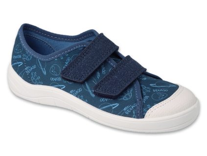 Canvas-Sneaker Befado Tim 772X016 772Y016 universum blau Klettverschluss