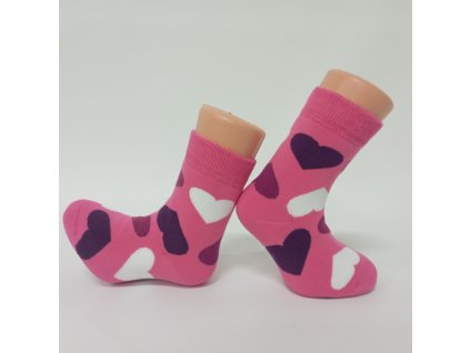 SRDCE RUZzimni frote ponozky srdce