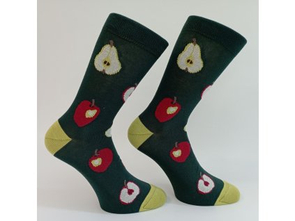 APPLE TM ZELENAvzorovane ponozky apple