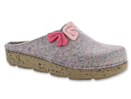 Slippers Befado 155D170 felt gray