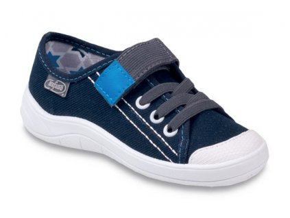 BEFADO Sneakers Klettverschluss Blau 40