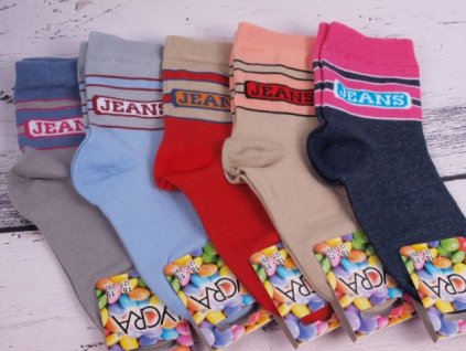 Ponožky české zn. PROPS 3518 dívčí JEANS