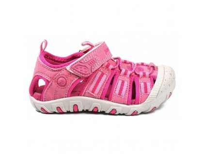 Sportovní sandálky Junior League 3395 růžové s krytou špicí sandály