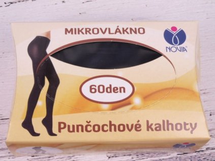 Punčochové kalhoty NOVIA černé silnější 60 den