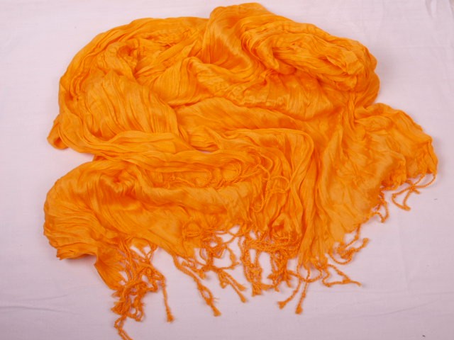 Ostatní Šála / šátek - mačkaná oranžová ST21