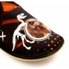 Bačkůrky capáčky BAREFOOT EF 385 T-REX černočervené polootevřené