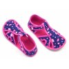 Bačkůrky capáčky BAREFOOT EF 386 Hearts modrorůžové se srdíčky otevřené