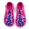 Bačkůrky capáčky BAREFOOT EF 386 Hearts modrorůžové se srdíčky otevřené