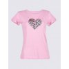 PKK 0092 koszulka damska t shirt bawelniany serce