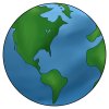 earth clipart black and white 64494