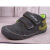 Plátěné tenisky obuv D.D.step C073-209A barefoot šedé riflové s krokodýlem