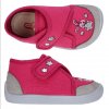 Bačkory plátěnky 3F 2Be4/1R bar3foot super flexi růžové se zajíčkem barefoot, suchý zip