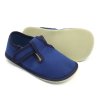 Jungen Hausschuhe BAREFOOT EF 395 Blue Blau Klettverschluss
