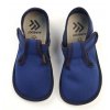 Jungen Hausschuhe BAREFOOT EF 395 Blue Blau Klettverschluss