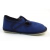 Jungen Hausschuhe BAREFOOT EF 395 Blue Blau Klettverschluss