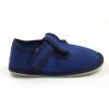 Jungen Hausschuhe BAREFOOT EF 395 Blue Blau Klettverschluss