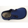 Jungen Hausschuhe BAREFOOT EF 395 Blue Blau Klettverschluss
