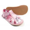 Bačkůrky capáčky BAREFOOT EF 386 Pink Unicorn růžové s jednorožcem otevřené