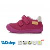 Celoroční kožené boty obuv BAREFOOT D. D. step S063-41377C fuchsiové