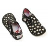 Dievčenské papuče BAREFOOT 395 Gold Hearts čierne so zlatými srdiečkami