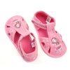 Bačkory papuče BAREFOOT EF 386 Melanie růžové se srdíčky, otevřené