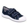 BEFADO Jungen Sneaker Klettverschluss, Dunkelblau 40