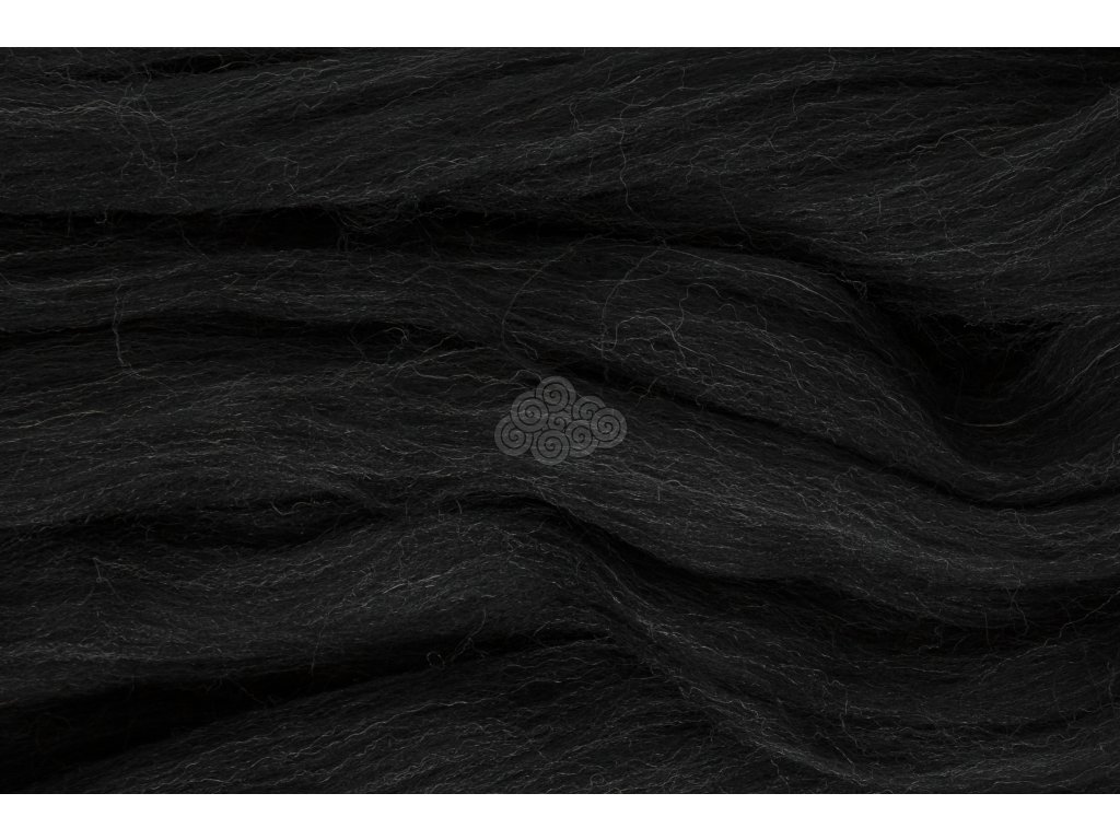 XXL vlna černý melír 42 (množství 500 g)