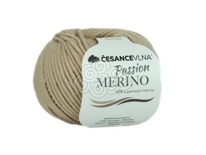 100% Merino příze - Passion béžová
