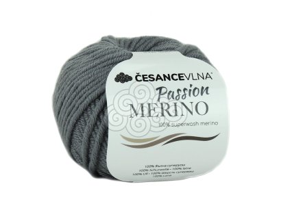 100% Merino příze - Passion šedá