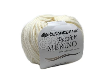 100% Merino příze - Passion bílá