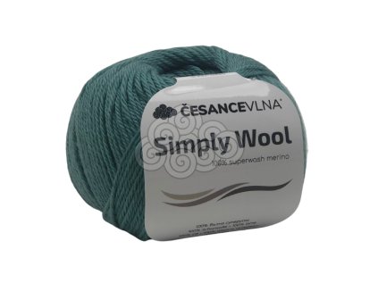 100% Merino příze - Simply tmavý tyrkys