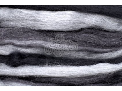 Merino melírované duhové - šedá