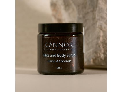 cannor cannor.cz konopná kosmetika s cbd přírodní kosmetika Peeling na obličej a tělo Face Body Scrub