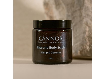 cannor cannor.cz konopná kosmetika s cbd přírodní kosmetika Peeling na obličej a tělo Face Body Scrub