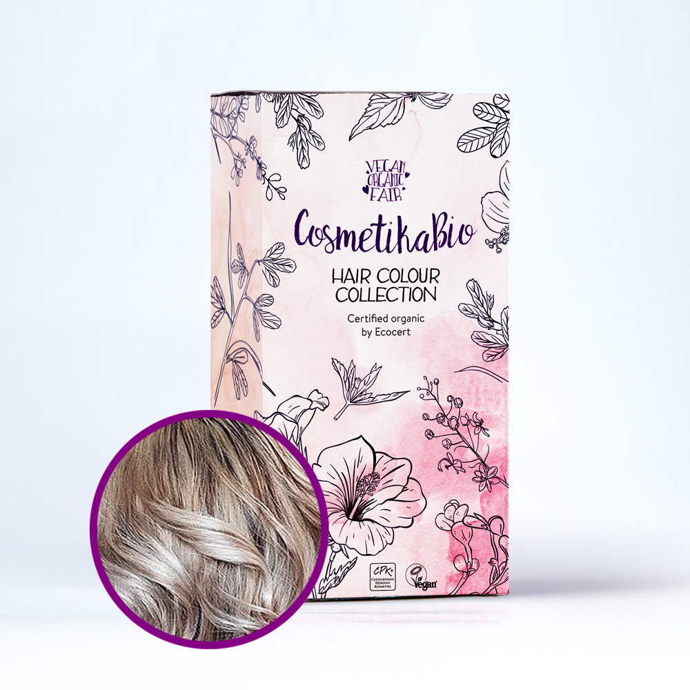 COSMETIKABIO 100% přírodní barva na vlasy Popelavá blond l Ash Blonde 100 g