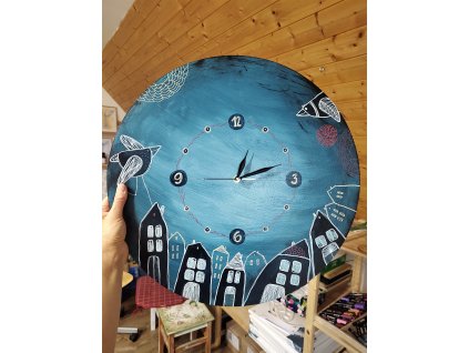 Kurz MALBA NA DŘEVO - nástěnné hodiny