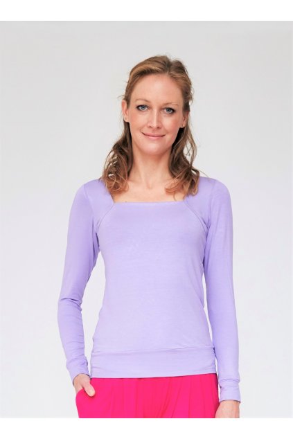 bambusové triko honosné šeříkové