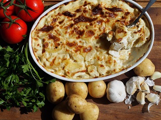 gratinované brambory