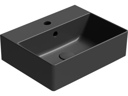 KUBE X keramické umyvadlo 45x35cm, černá mat 9485126