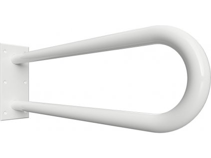 Bemeta HELP: Podpěrné madlo ve tvaru U, 600 mm, bílé, bez krytky