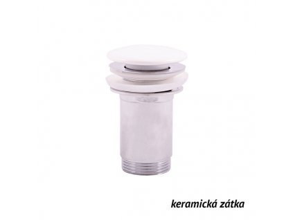 Slezák-Rav výpusť umyvadlová CLICK-CLAK 5/4 s keramickou zátkou MD0485