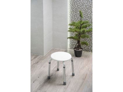 Olsen Spa sprchová stolička kulatá 32 x 32 x 35,5 - 55,3 cm KD02331408