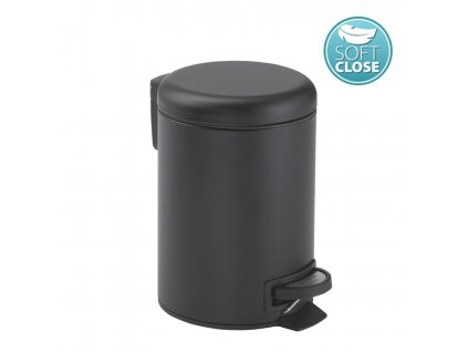 POTTY odpadkový kôš 5l, Soft Close, čierna mat 330914