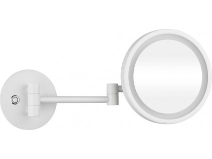 Bemeta WHITE: Kosmetické zrcátko s LED osvětlením, ø 200 mm