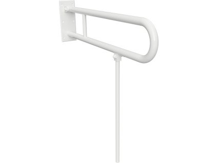 Bemeta HELP: Sklopný úchyt ve tvaru U s opěrnou nohou; 600mm, bílé