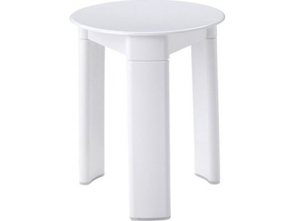 TRIO kúpeľňová stolička, priemer 33x40cm, biela 2072