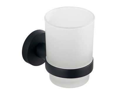 SAMBA pohár, mliečne sklo, čierna SB204