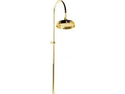 ANTEA sprchový stĺp na napojenie na batériu, hlavová sprcha, zlato SET015