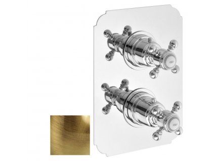 SASSARI podomítková sprchová termostatická baterie, 2 výstupy, bronz (LO89163BR) SR392BR