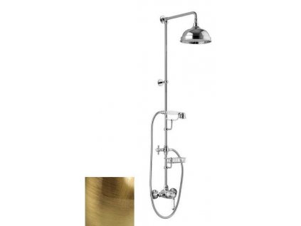 VIENNA sprch. sloup s pákovou baterií, mýdlenka, v. 1291mm, bronz (LO41RM2250BR) VO138BR